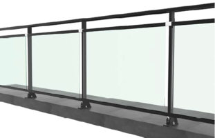 Nvoy Top Mount with Glass and Mid Rail