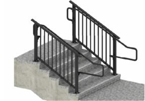 Nvoy Heavy Duty Stair Mount with Extended Handrail